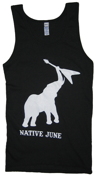 Native June Girl's Black Tank Top